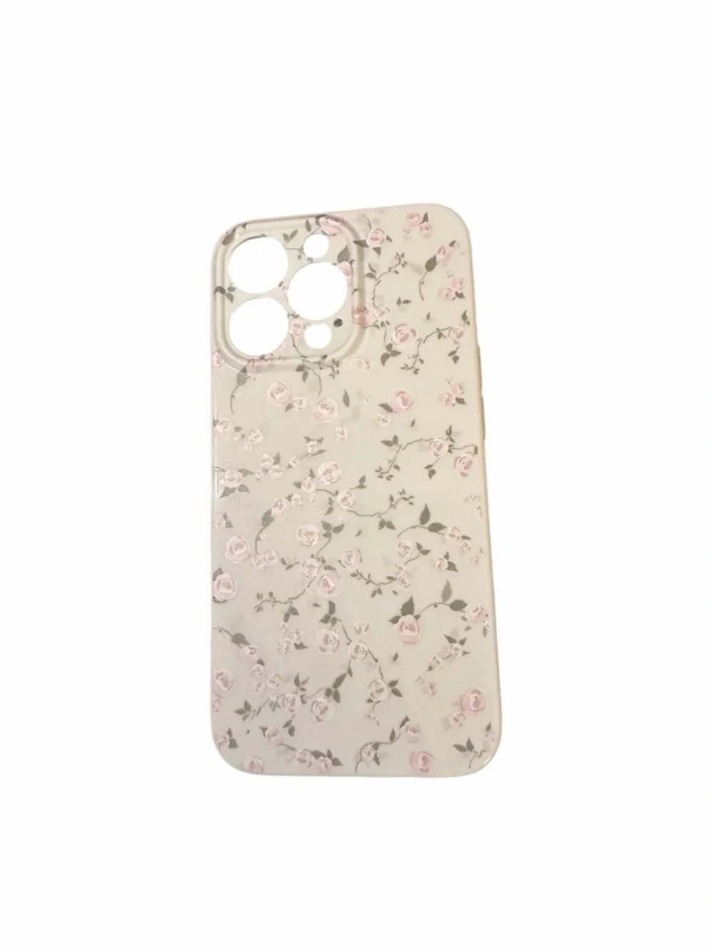 Floral Pink Rose Pattern Phone Case - Compatible iPhone 13 Pro‎